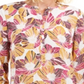 JM Collection Women's Printed Pleated Back Top Purple Size Petite Medium