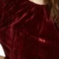 Leyden Women's Crushed Velvet Puff Sleeve Top Red Size X-Large