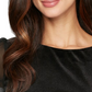 Alex Evenings Women's Long Sleeve Jewel Neck Evening Top Black Size Petite Small