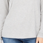 Charter Club Women's Heathered Ribbed Turtleneck Top Gray Size X-Small