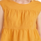 Style & Co Women's Cotton Tiered Tank Top Yellow Size Medium