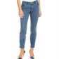 INC International Concepts Women's Embellished Front Skinny Jeans Blue Size 14 Petite