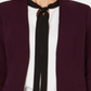 Calvin Klein Women's Roll Sleeve Open Front Blazer Purple Size 16