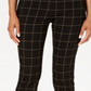 Charter Club Women's Windowpane Plaid Pants Black Size 6 Petite