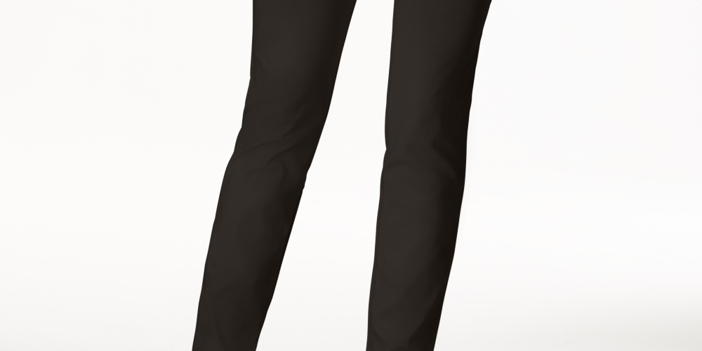 Charter Club Women's Petite Slim-Leg Pants Black Size 24X4.5