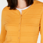 Charter Club Women's Textured Cardigan Gold Size Medium