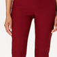 Charter Club Women's Chelsea Tummy Control Skinny Leg Ankle Pants Red Size 10
