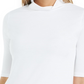 Charter Club Women's Supima Cotton Mock Neck Top  White Size X-Large
