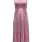 Style & Co Women's Striped Sleeveless Maxi Dress Pink Size Small
