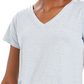 Style & Co Women's Burnout V Neck T Shirt Blue Size X-Small