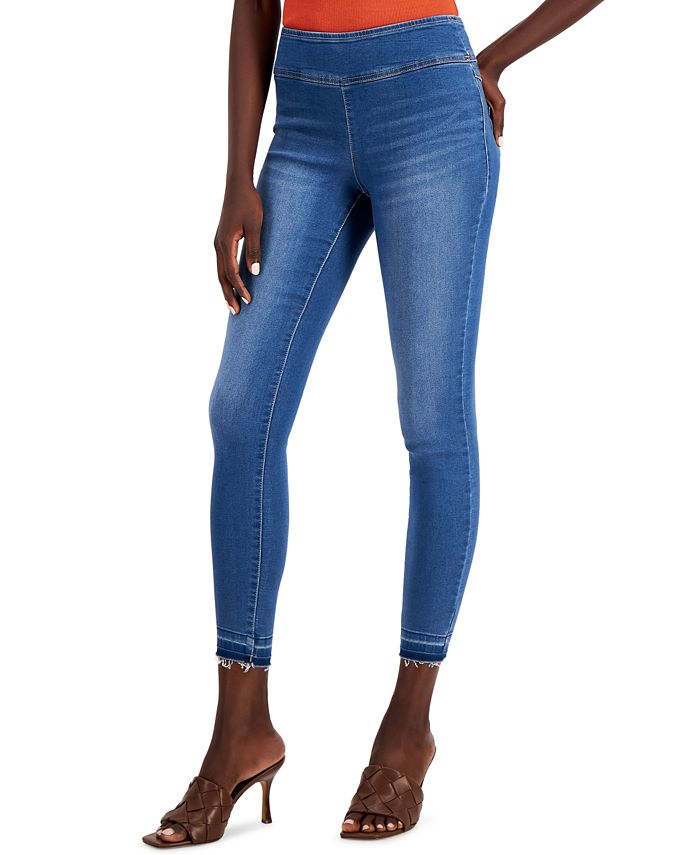 INC International Concepts Women's Pull on Denim Jeggings Blue Size 10