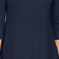 JM Collection Women's Grommet Cold Shoulder Tunic Blue Size Small