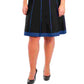 एनवाई कलेक्शन वीमेंस प्लस साइज़ फिट एंड फ्लेयर पुल-ऑन स्कर्ट ब्राइट ब्लू साइज़ 1X