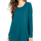 Eileen Fisher Women's Scoop Neck Tunic Blue- Size Medium