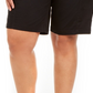 Style & Co Women's Plus Size Cotton Bermuda Shorts Black Size Petite Small