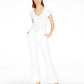 INC International Concepts  Women's High Rise Sailor Trouser Jeans White Size 8