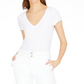 INC International Concepts  Women's High Rise Sailor Trouser Jeans White Size 8