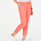 Tommy Hilfiger Women's Hampton Straight-Leg Pants Orange Size 6