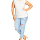 City Chic Women's Trendy Plus Ornamental Lace Top White Size Petite Small