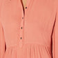 Style & Co Women's Babydoll Tunic Shirt Orange Size Petite X-Large