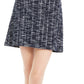 Maison Jules Women's Tweed Metallic Mini Skirt Blue Size 10