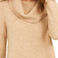 Style & Co Women's Cowlneck Sweater Brown Size PP