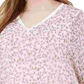 Tommy Hilfiger Women's Plus Size Printed Chiffon Top Pink Size 3X