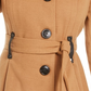Madden Girl Junior's Belted Skirted COAT Yellow Size Small