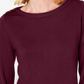 Karen Scott Women's Button Shoulder Sweater Red Size Small