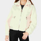 Collection B Junior's Faux Fur Teddy Bomber Jacket White