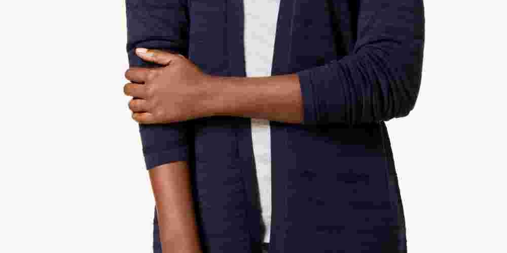 Karen Scott Women's Pointelle-Knit Cardigan  Navy Size Small