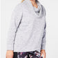 Ideology Women's Plus Size Cowl-Neck Pullover White Size 1X