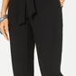 Style & Co Women's Tie Waist Pants Black Size 16  Petite