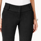 Alfani Women's Petite Faux-Leather-Trim Wide-Leg Trousers Black Size 20X4