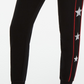 टॉमी हिलफिगर विमेन स्पोर्ट स्टार ट्रिम कफ़्ड जॉगर पैंट्स ब्लैक साइज़ स्मॉल