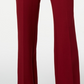 Charter Club Women's Belted Tummy Control Trousers Wine Size 6