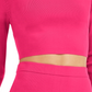 Bar III Women's Bodycon Cropped Crew Neck Sweater Red Size XX-Large