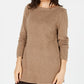Karen Scott Women's Solid Curved-Hem Tunic  Brown Size X-Small