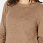 Karen Scott Women's Solid Curved-Hem Tunic  Brown Size X-Small
