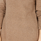 Karen Scott Women's Solid Curved-Hem Tunic  Brown Size X-Small