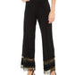 Alfani Women's Lace Inset Palazzo Pants Black Size Petite Small