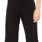 Alfani Women's Lace Inset Palazzo Pants Black Size Petite Small