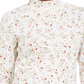 Karen Scott Women's Wheat Fields Printed Mock Neck Top White Size Petite Small