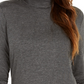 Style & Co Women's Long Sleeve Turtleneck Top Gray Size Small