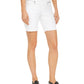 INC International Concepts Women's Polished Zip Bermuda Shorts White Size 16