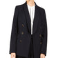 Calvin Klein Women's Double Breasted Shawl Collar Blazer Black Size 10
