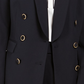 Calvin Klein Women's Double Breasted Shawl Collar Blazer Black Size 10