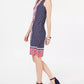 Charter Club Women's Printed Shift Dress Pink Size Petite Medium