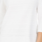 Karen Scott Women's Ribbed 3/4 Sleeve Sweater White Size Small