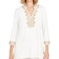 Charter Club Women's Lace-Trim Tunic Top White Size X-Small